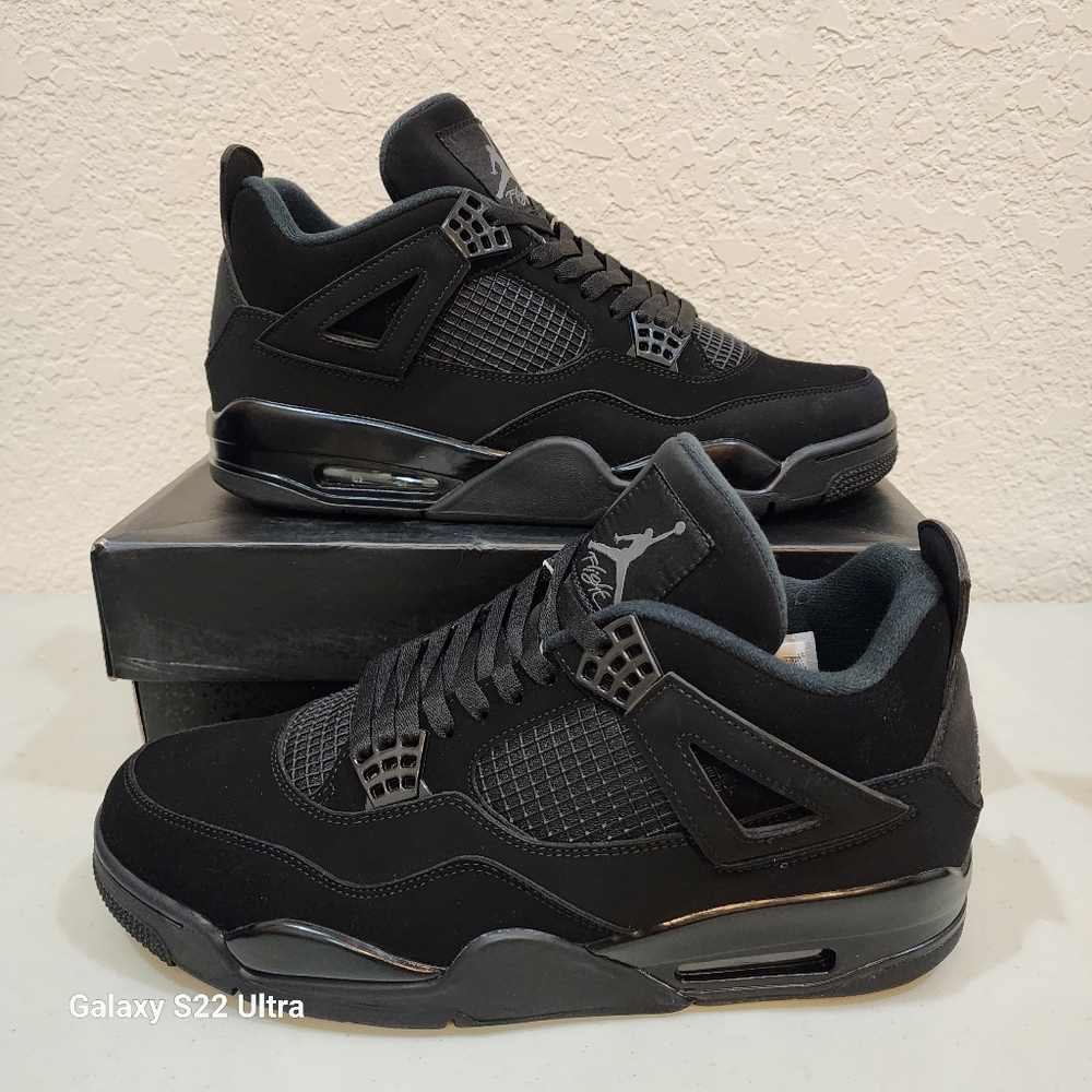 Nike Air Jordan 4 Retro Mid Black Cat Size 13 New (DS 2006)